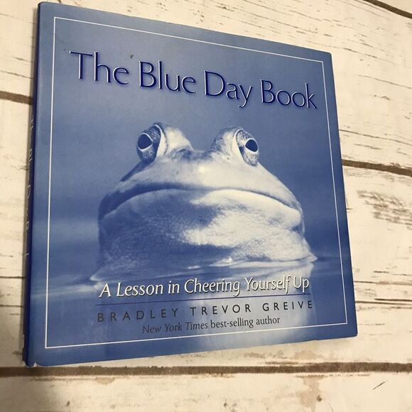 The Blue Book Bradley Trevor Greive A Lesson in Cheering Yourself Up Book - Picture 8 of 9